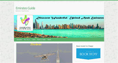 Desktop Screenshot of emiratesguide.info